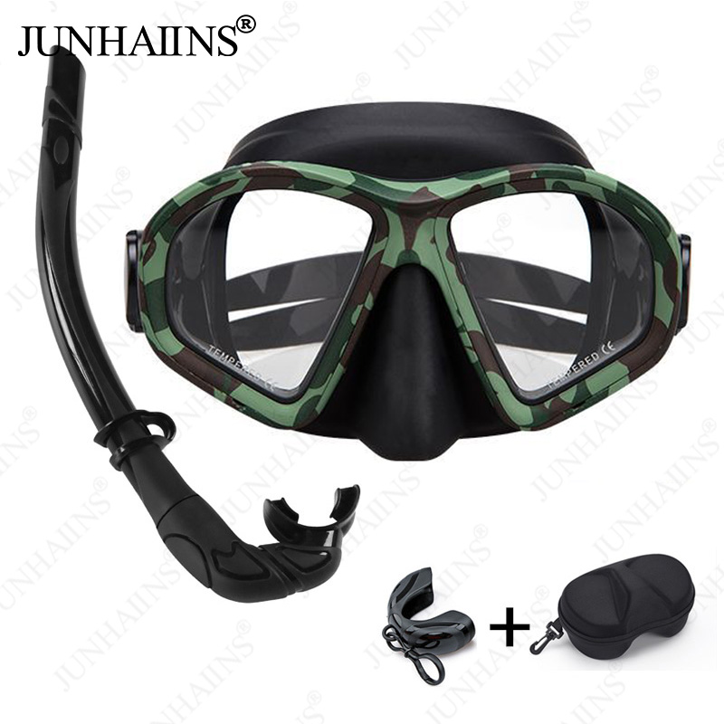 Snorkel Set - 【متعدد الألوان】قناع غطس احترافي منخفض الحجم