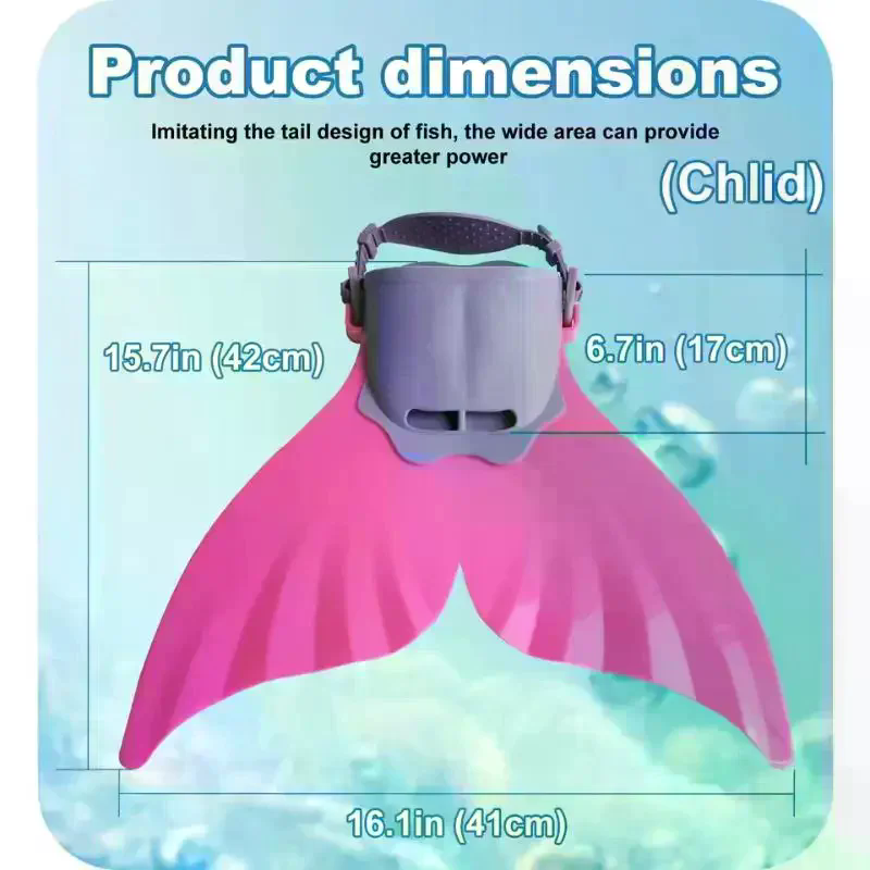 زعانف سيليكون على شكل حورية ال - مراجعة Swim Fins وسعره