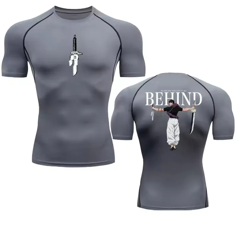 قميص ضاغط بطبعة أنمي للرجال، ق - مراجعة Rash Guard وسعره