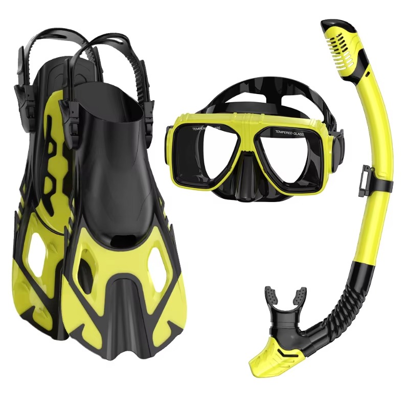 طقم غوص احترافي من 3 قطع: قناع - مراجعة Snorkel Set وسعره