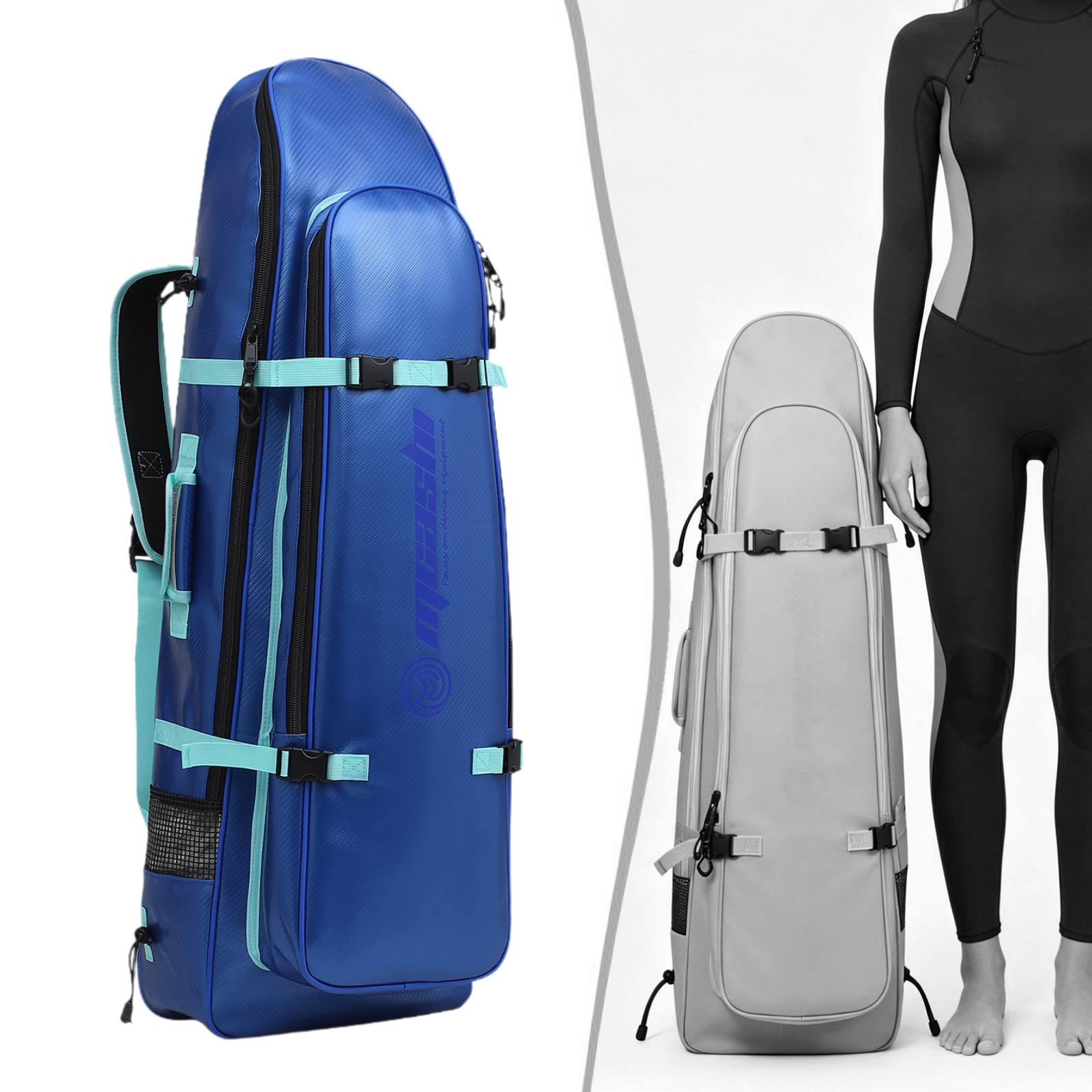 حقيبة زعانف غوص طويلة محمولة،  - مراجعة Snorkeling Gear وسعره