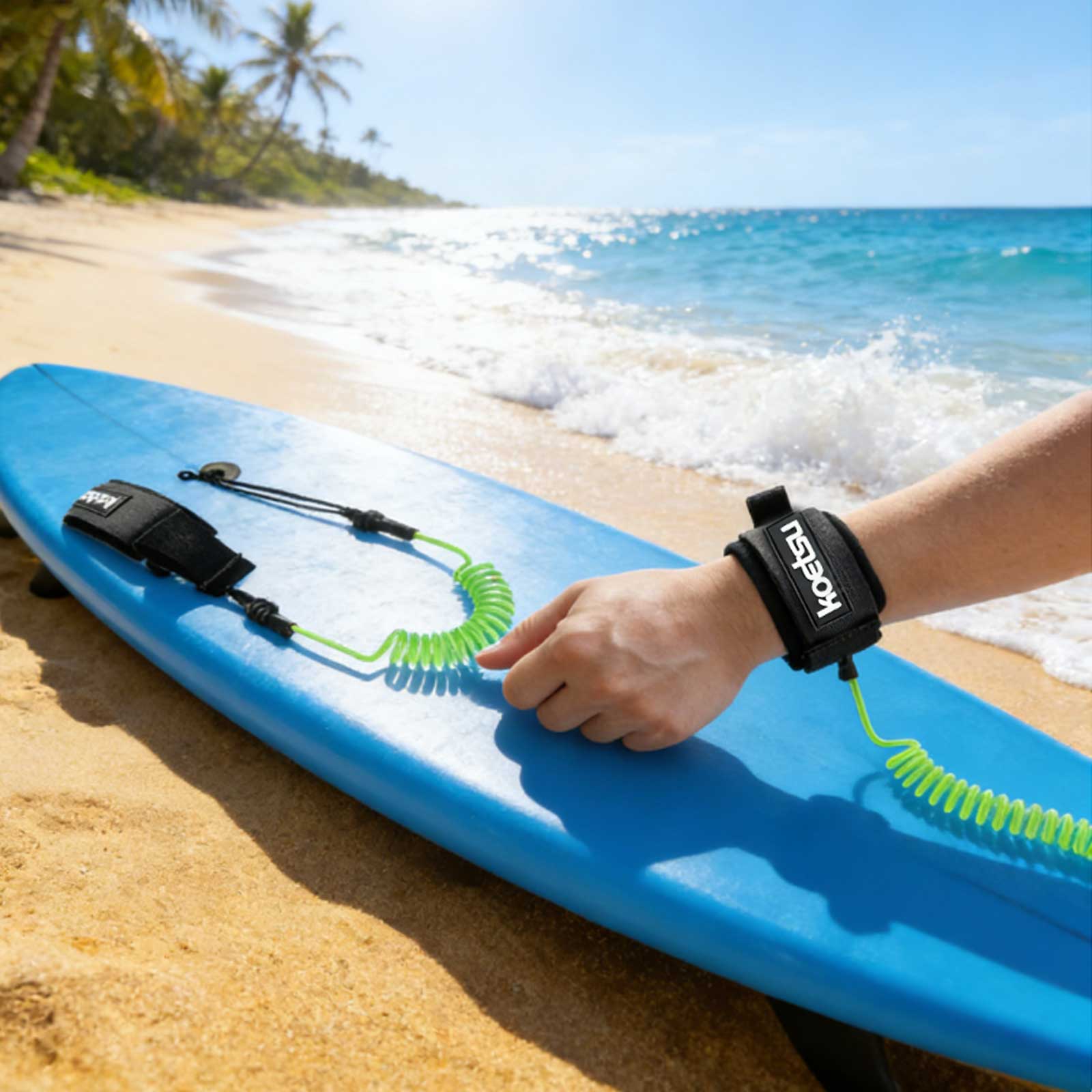 حبل ربط لوح التجديف من مادة TP - مراجعة Surfboard Leash وسعره